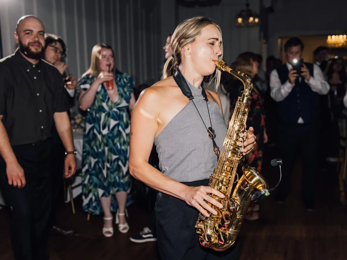 Skipton wedding DJ and saxophone